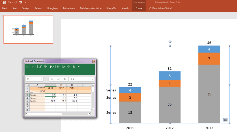 Как установить think cell в powerpoint