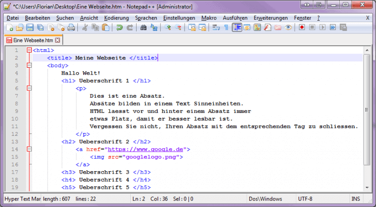 Html Für Einsteiger As Computerwissen 9023