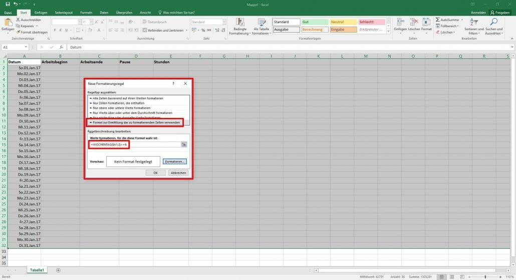 Arbeitszeiterfassung in Excel: Übersichtliche ...