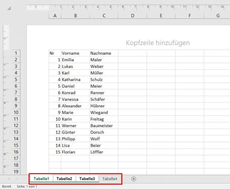 Excel Kopfzeile And Fußzeile Formatieren So Gehts As Computertraining 9921