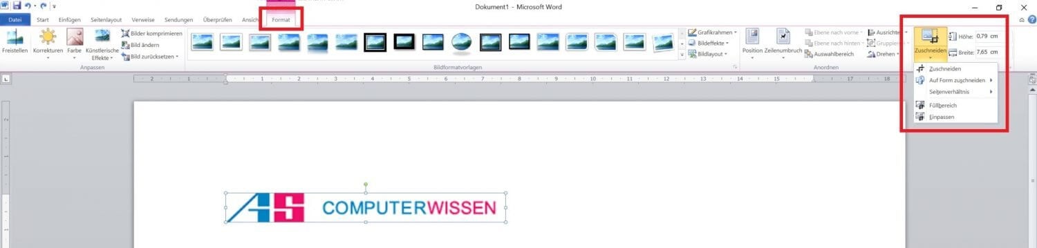 Word: Mit Bildern und Grafiken arbeiten – Tipps | AS Computer